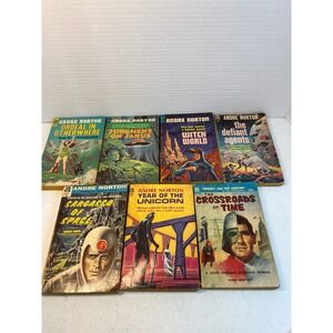 Andre Norton Ace Books Sci-Fi Paperback Lot Witch World Sargasso Space 7 Books